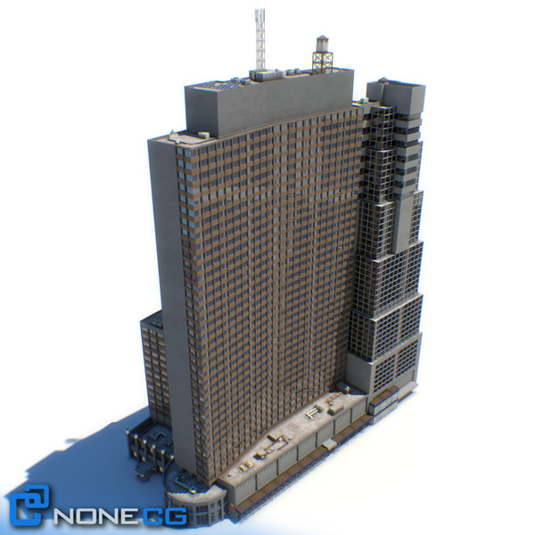 3d sheraton 7th avenue building - NYC Building Sheraton 7th Avenue... by NONECG